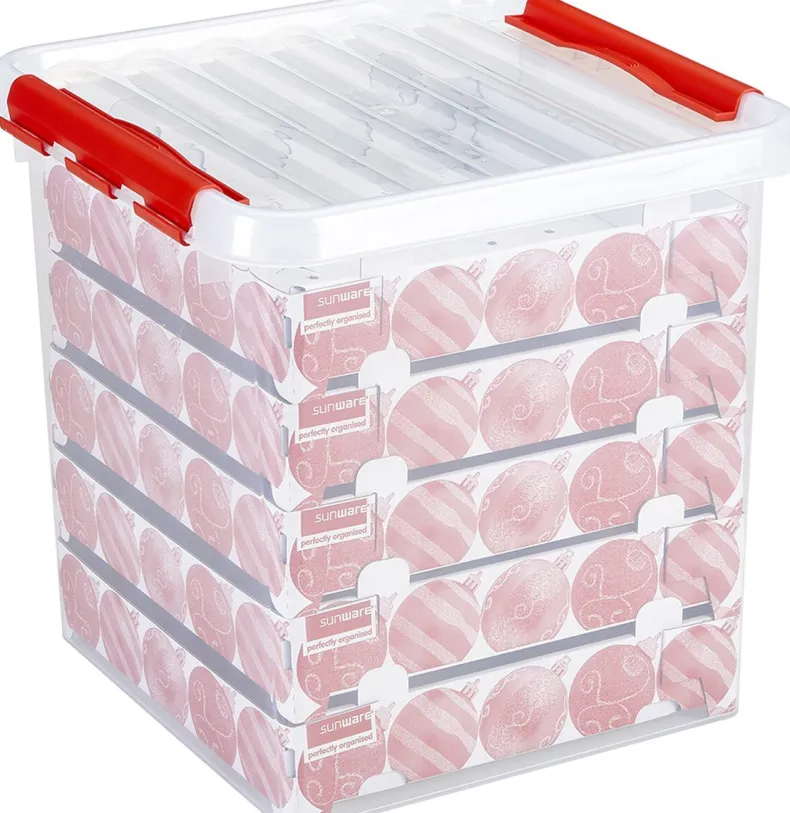 Q-line opbergbox kerstgerief 38L+Tray