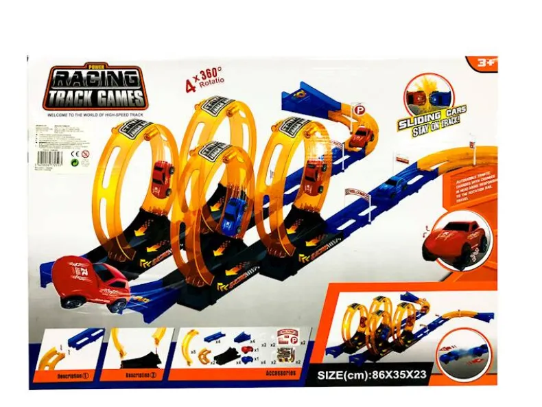 Raceauto's met looping