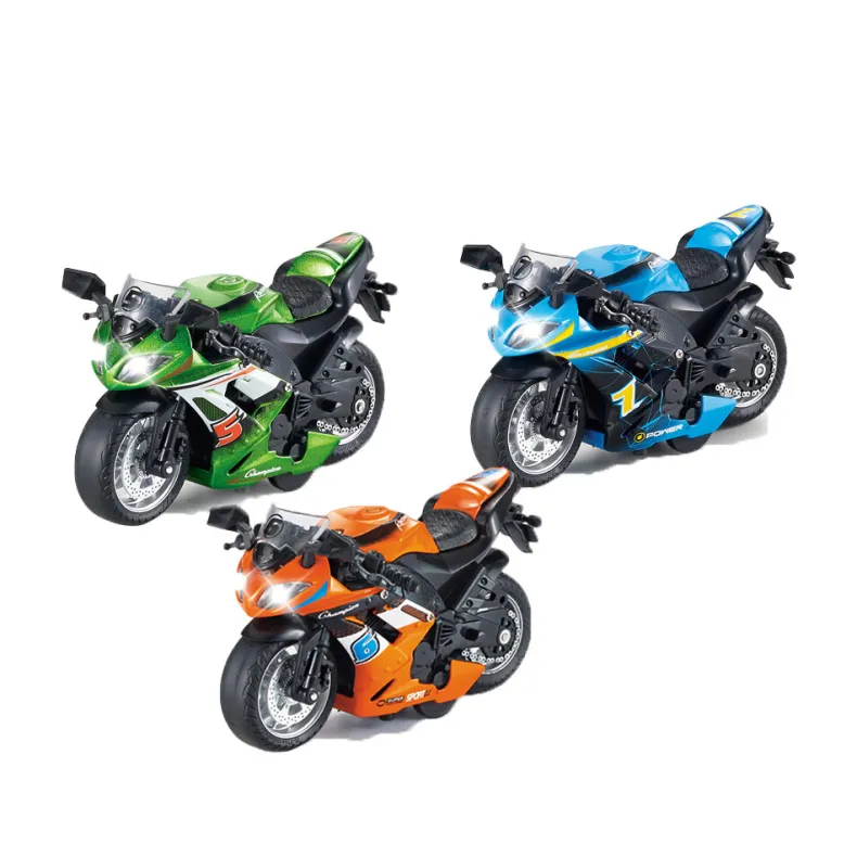 Rally moto met licht en geluid