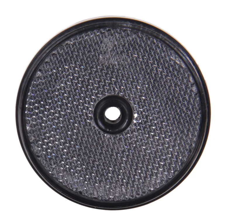 Reflector rond geschroefd transparant