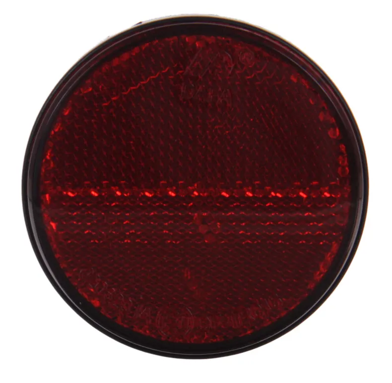 Reflector rond zelfklevend rood