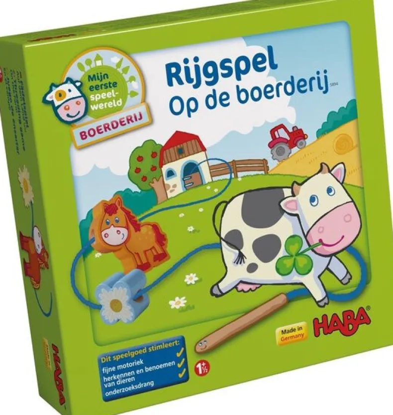 Rijgspel Op de boerderij NL