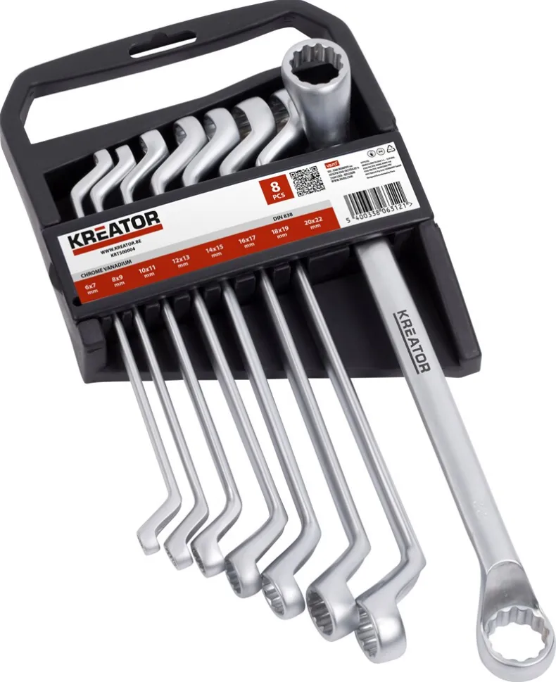 Ringsleutelset 6-22 8 stuks