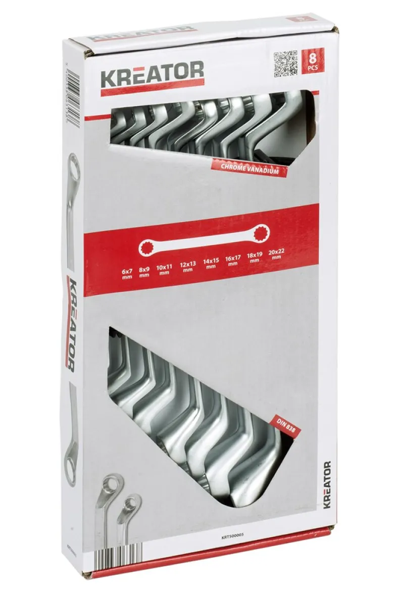 Ringsleutelset 6-22 mm 8 stuks