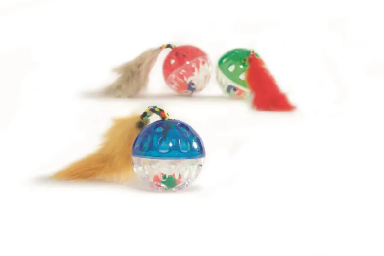 Rinkelballetje m/pluche muis