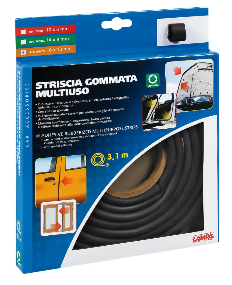 Rubber Strip 18mm x 3,10m