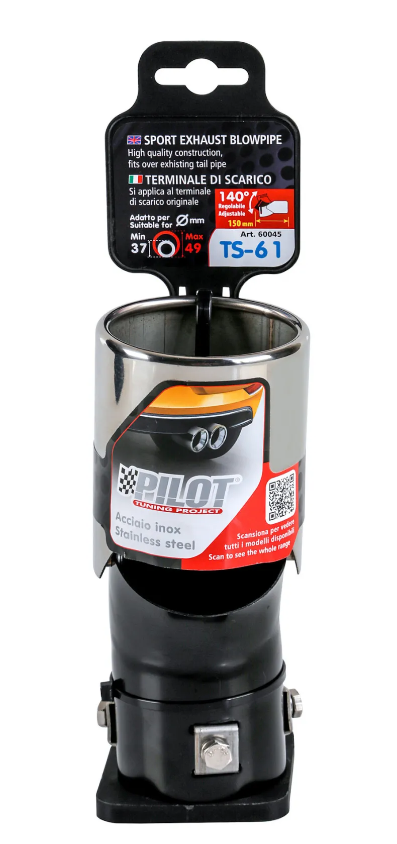 RVS Uitlaatsierstuk TS-61