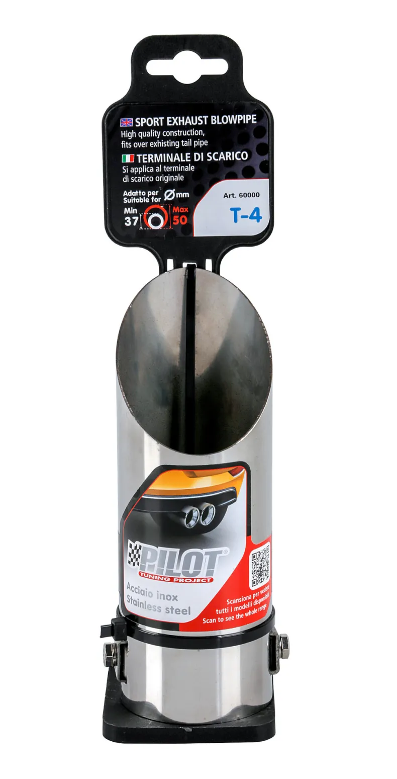 RVS Uitlaatsierstuk T-4