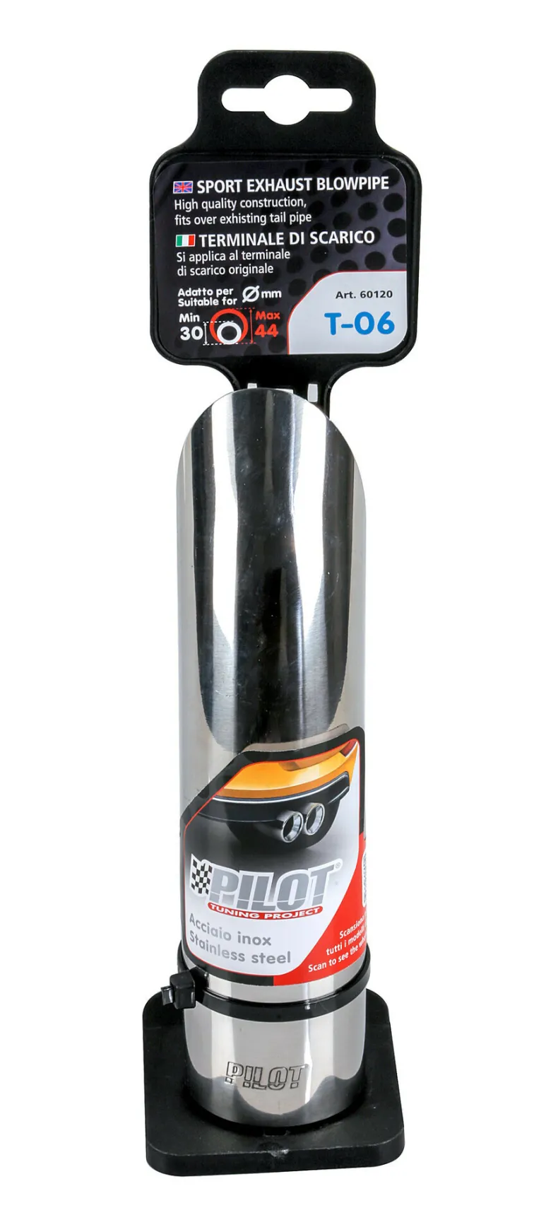 RVS Uitlaatsierstuk T-06