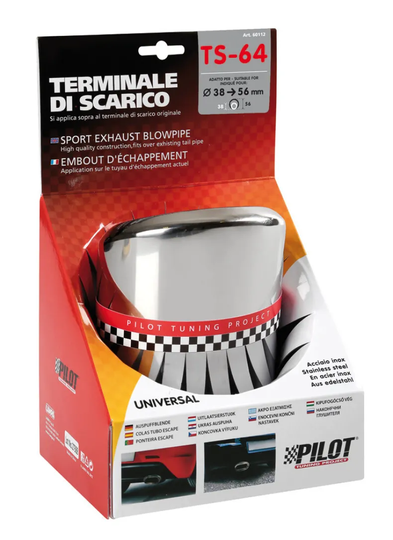 RVS Uitlaatsierstuk TS-64