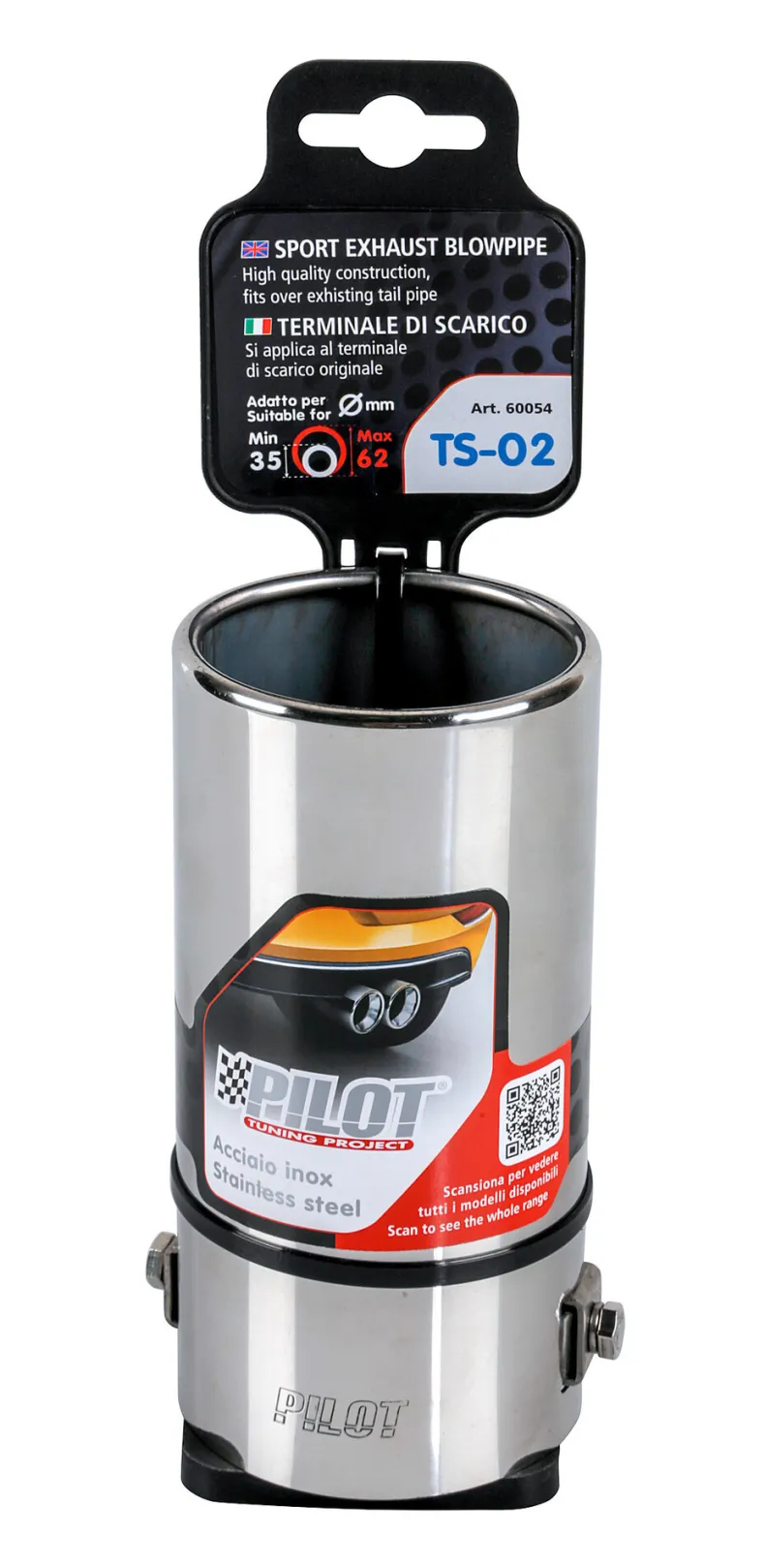 RVS Uitlaatsierstuk TS-02