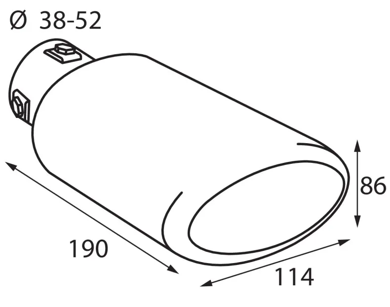 RVS Uitlaatsierstuk TS-56