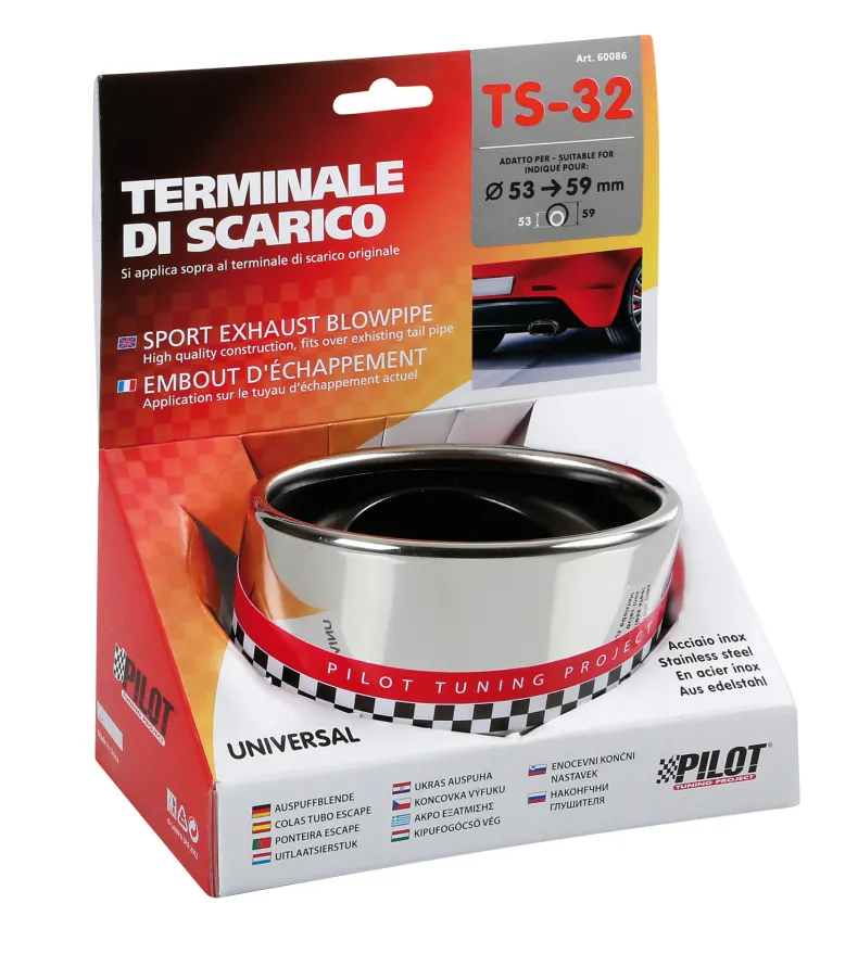 RVS Uitlaatsierstuk TS-32