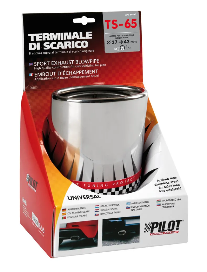 RVS Uitlaatsierstuk TS-65