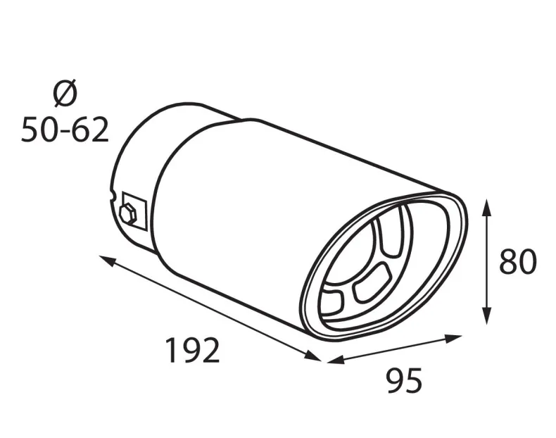 RVS Uitlaatsierstuk TS-03