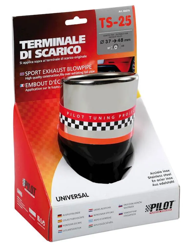 RVS Uitlaatsierstuk TS-25