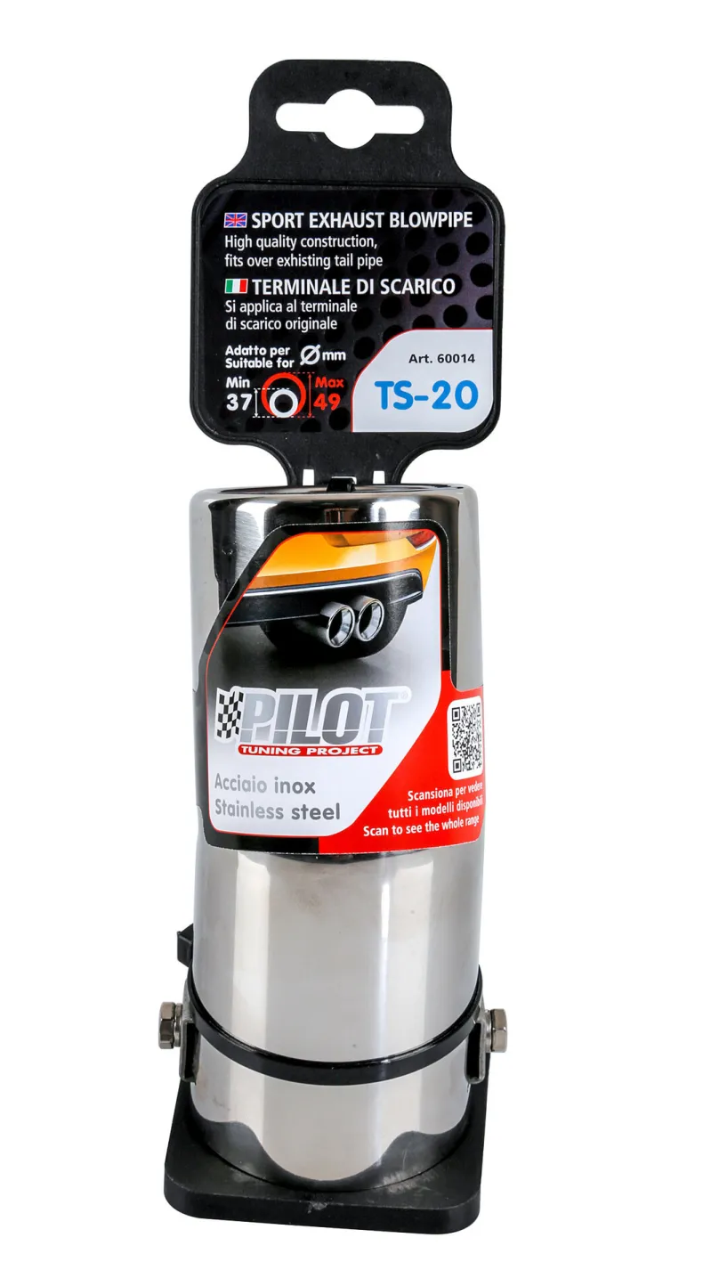 RVS Uitlaatsierstuk TS-20