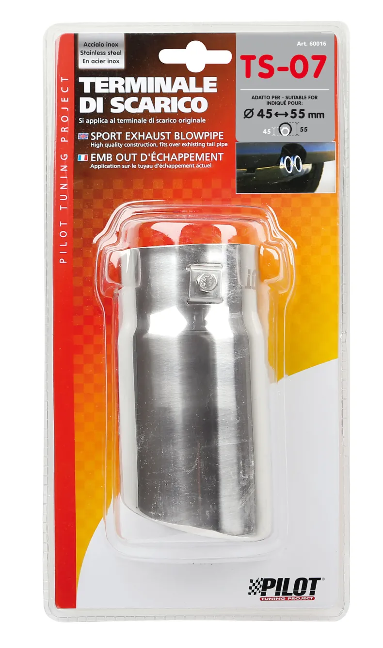 RVS Uitlaatsierstuk TS-07