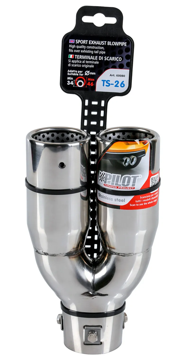 RVS Uitlaatsierstuk TS-26