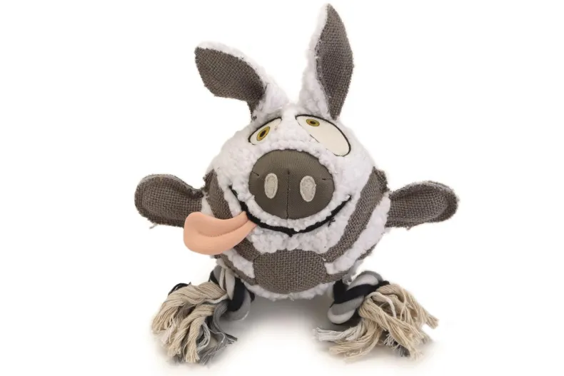 Schapenvacht hondenspeeltje mula 28 cm