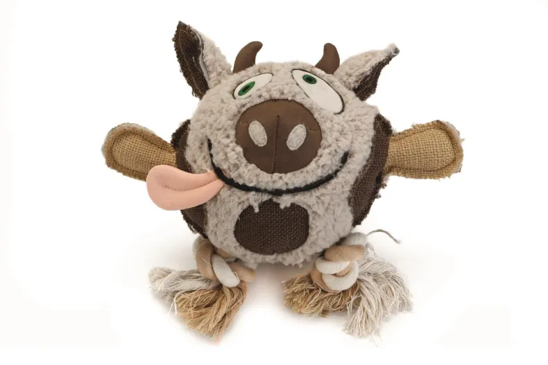 Schapenvacht hondenspeeltje boeboe 26 cm