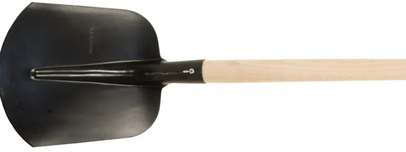 Schop nr 2 zwart met steel ( beuk )