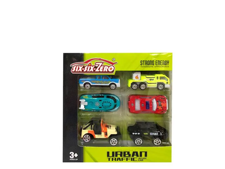 Set 6 kleine auto's