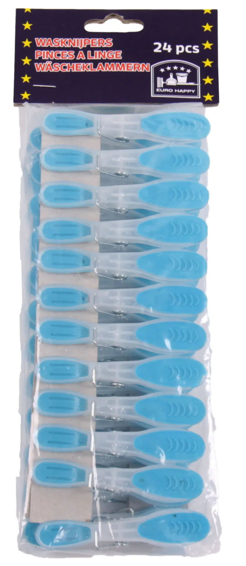 Set 24 plastieken wasknijpers
