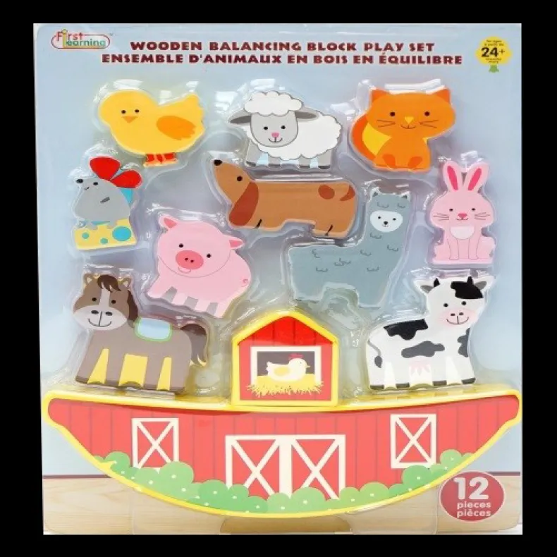 Set houten boerderijdieren