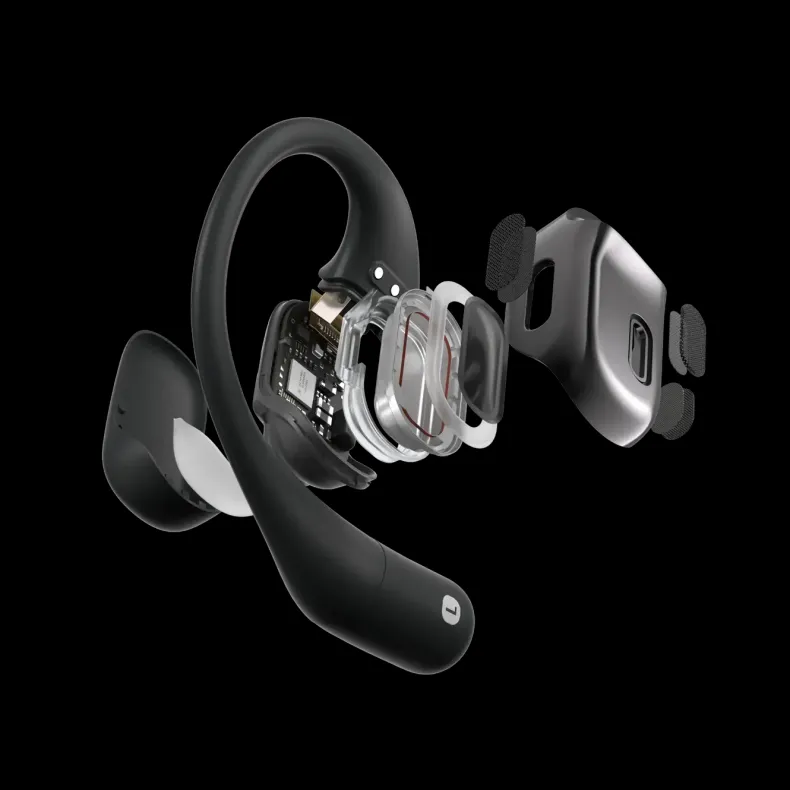 Shokz OpenFit Sport Koptelefoon - Open Ear - Zwart