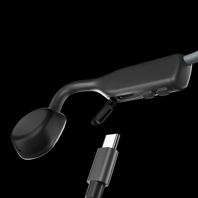 Shokz OpenMove Sport Koptelefoon - Bone Conduction - Grijs
