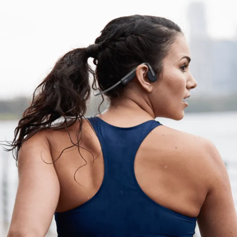 Shokz OpenMove Sport Koptelefoon - Bone Conduction - Grijs