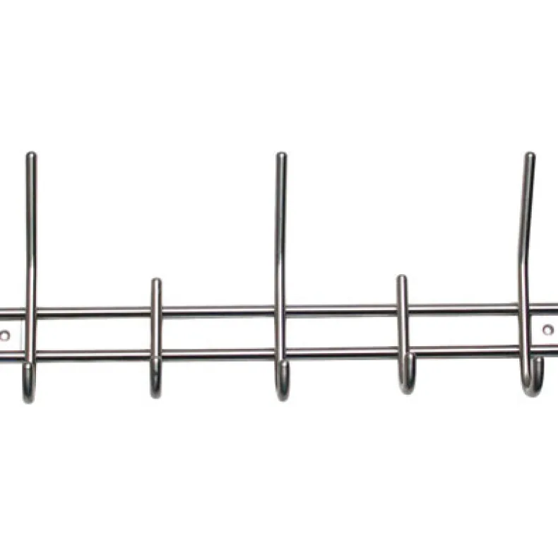 Sierhaak 2 kleine + 3 grote haken inox