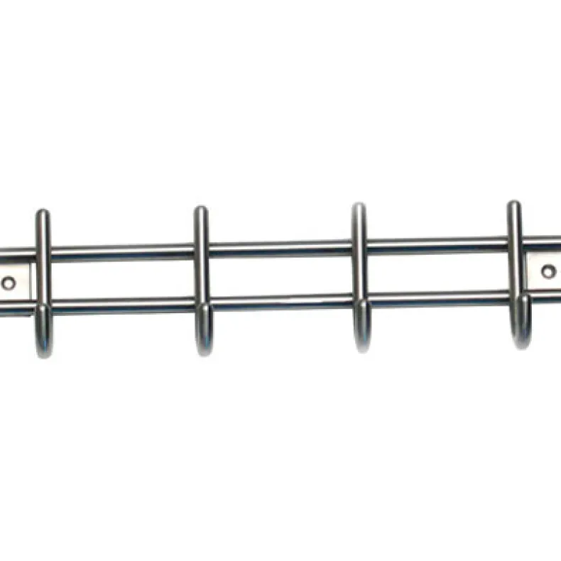 Sierhaak 4 kleine haken inox