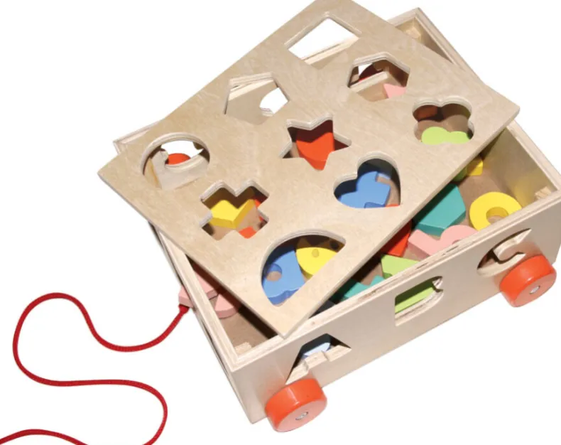 Sorteerwagentje met blokjes