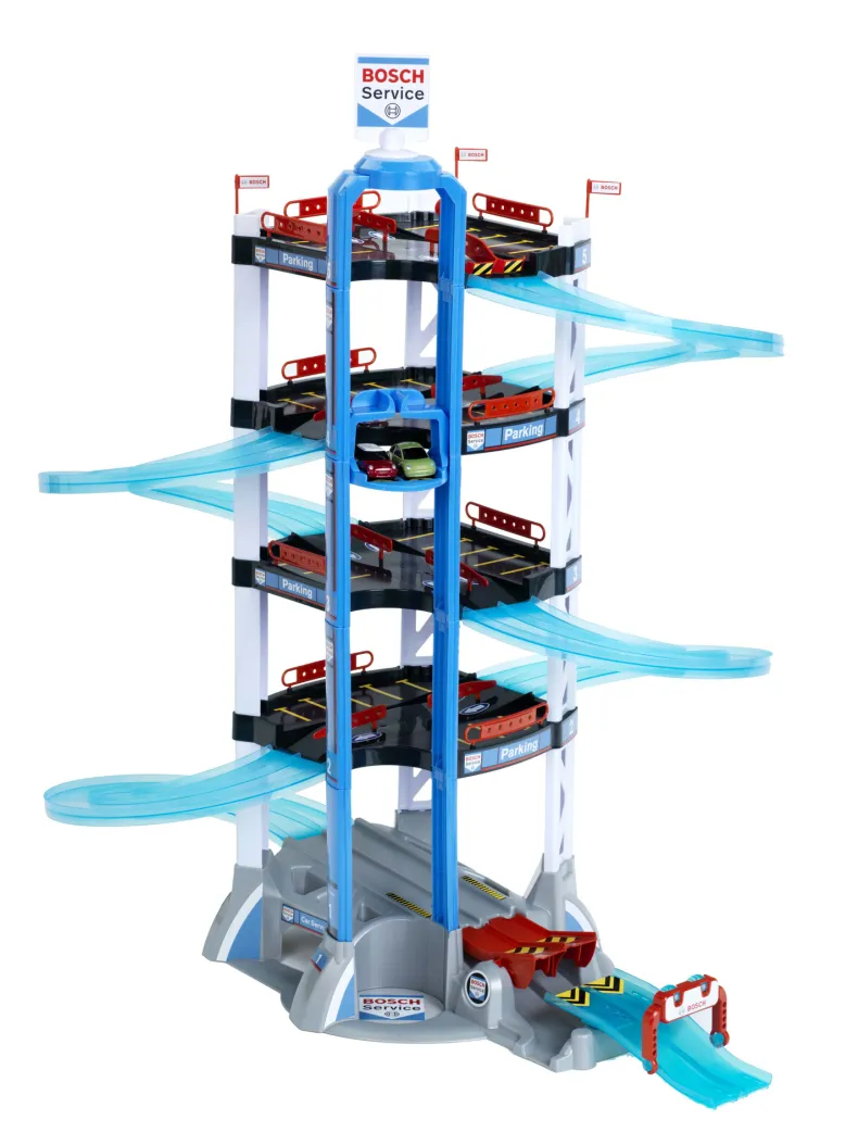 Speelgoed Parkeergarage Bosch Car Service Garage - Met 2 Auto's