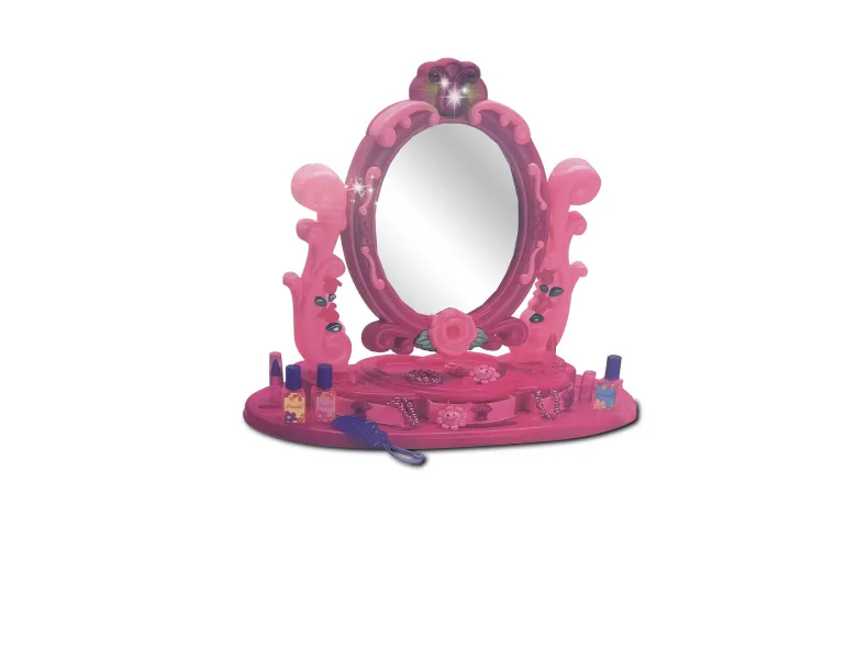 Spiegel met muziek en licht