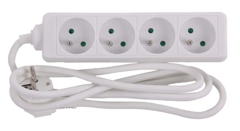 Stekkerblok met kabel 1,5 m wit 4 x 16 A