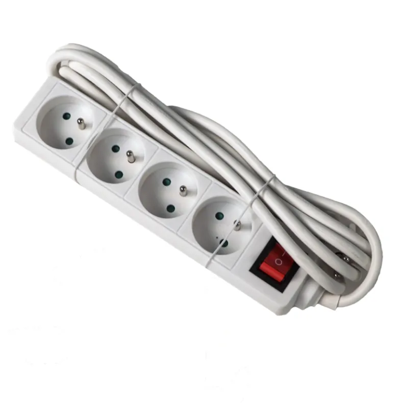 Stekkerblok met schakelaar en kabel 3 m wit