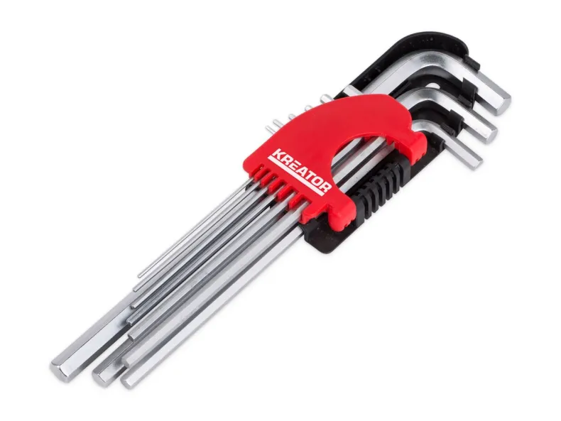 Stiftsleutelset long 9-delig