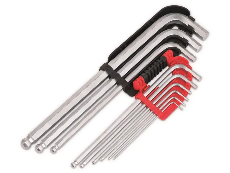 Stiftsleutelset long 9-delig