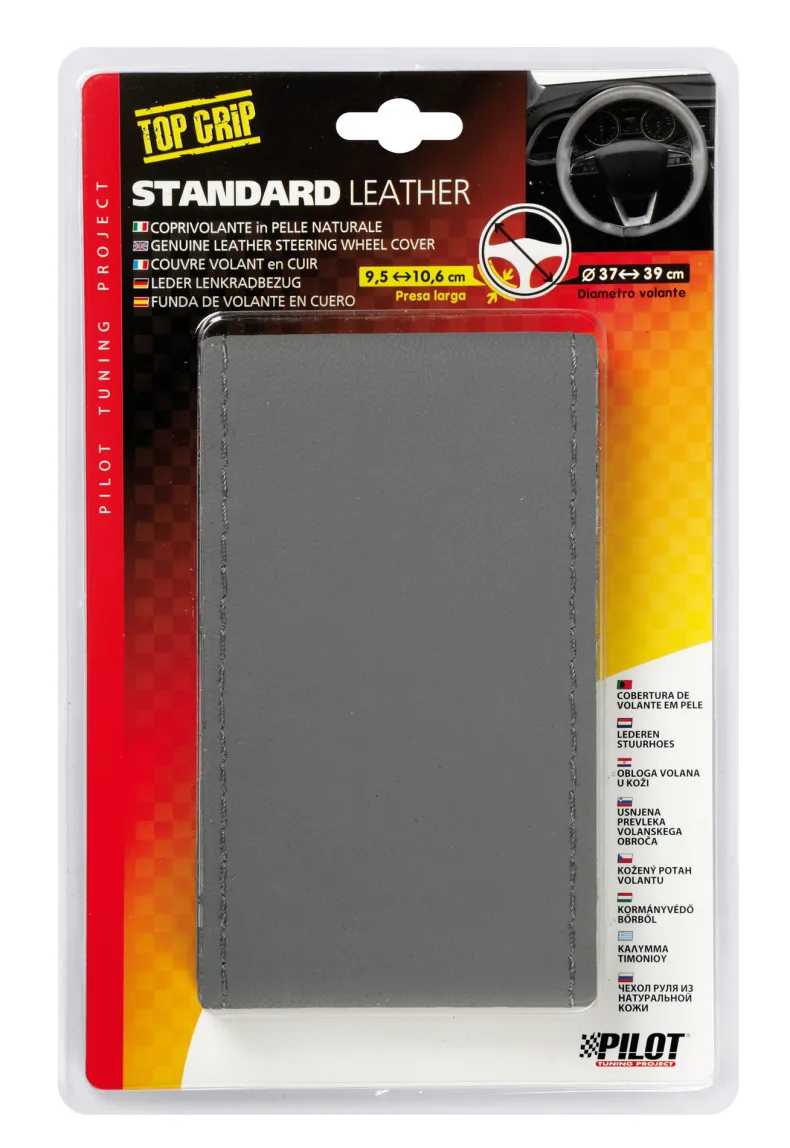 Stuurovertrek Leder Grijs 37-39cm