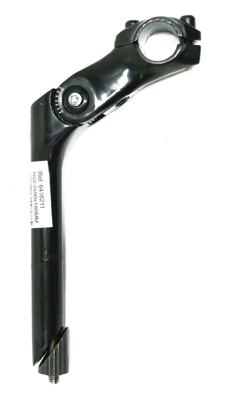 Stuurpen regelbaar alu zwart Dia.22,2 mm / 180 mm / ext.90 mm