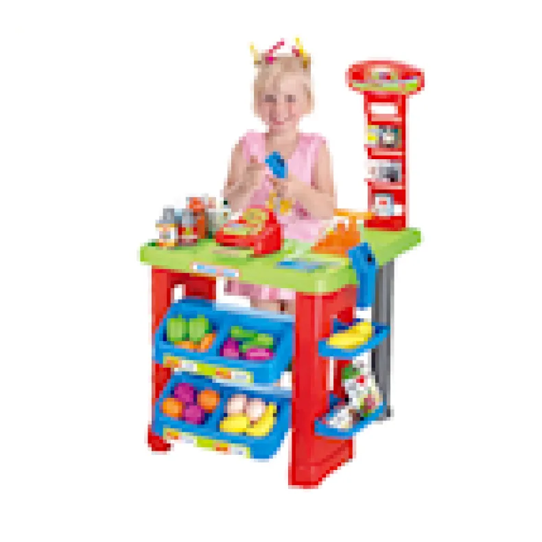 Supermarkt speelset 49x55x81cm met winkelwagen
