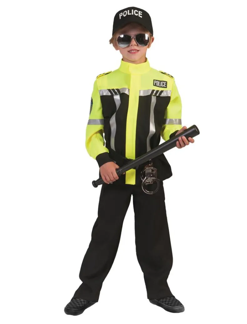 Kinderkostuum Politie Agent Sam - Maat 128