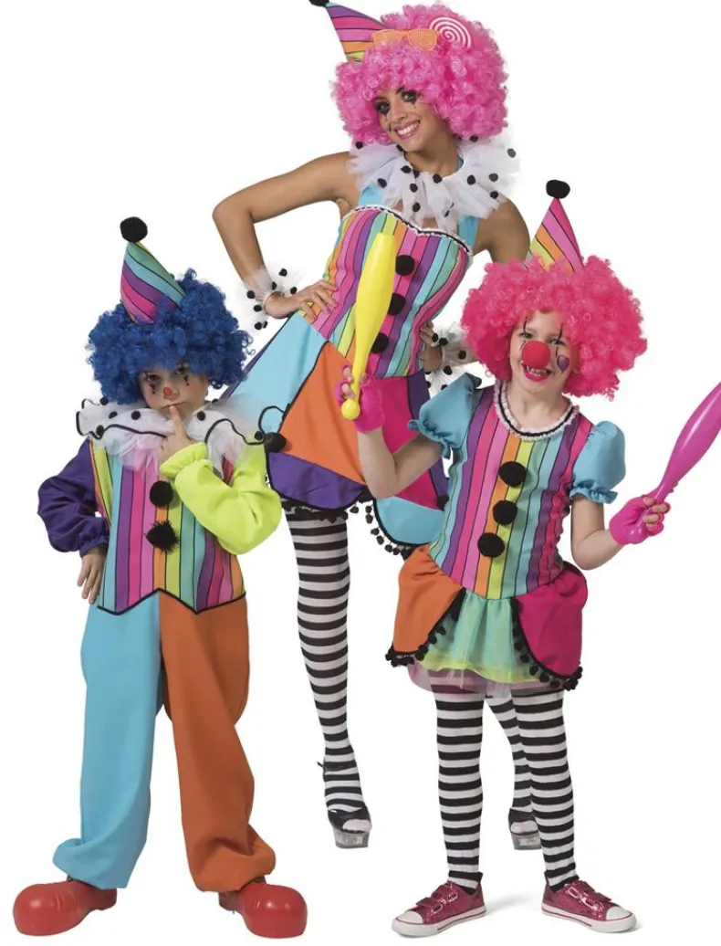 Kinderkostuum Rainbow Clown Jongen - Maat 116