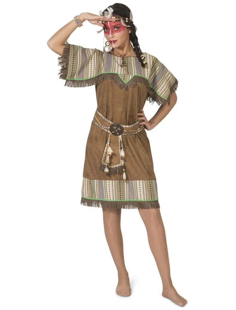 Indiaan Kostuum Maanlicht Isi Dames - Maat 48/50