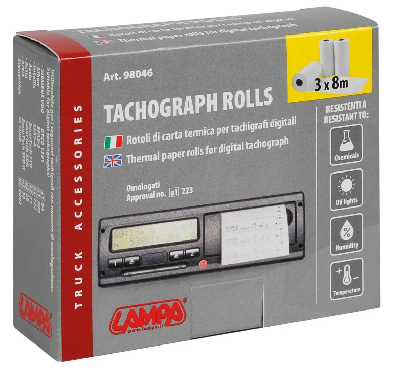 Tachograafschijf Digitaal Papier Rollen