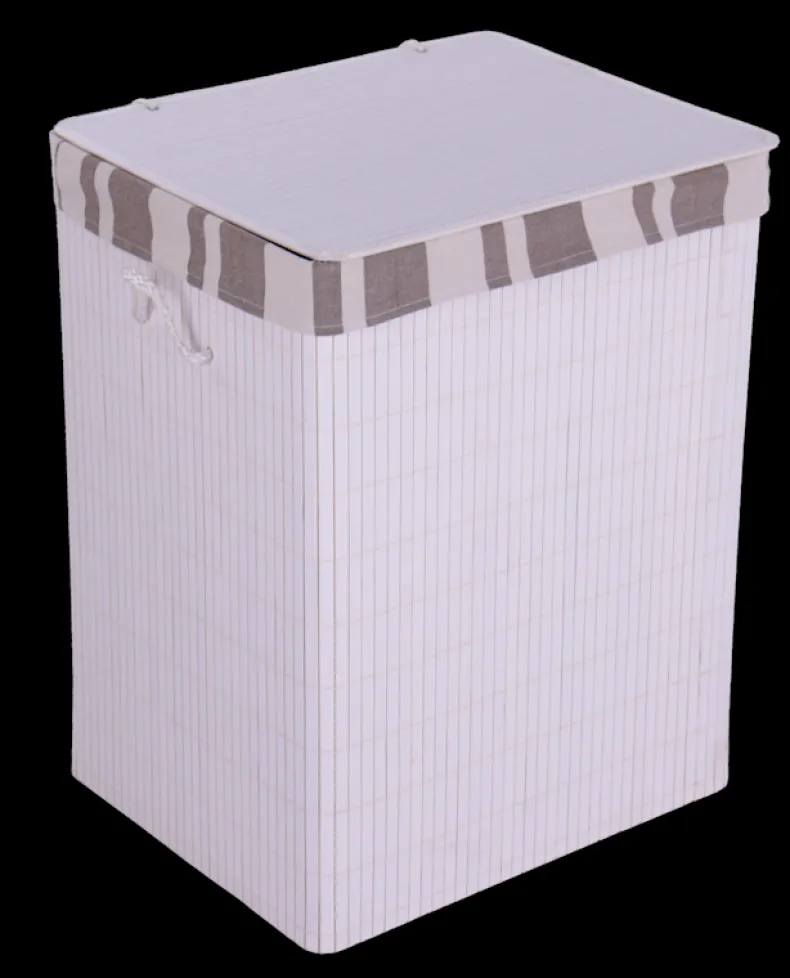 Mand wit met deksel L