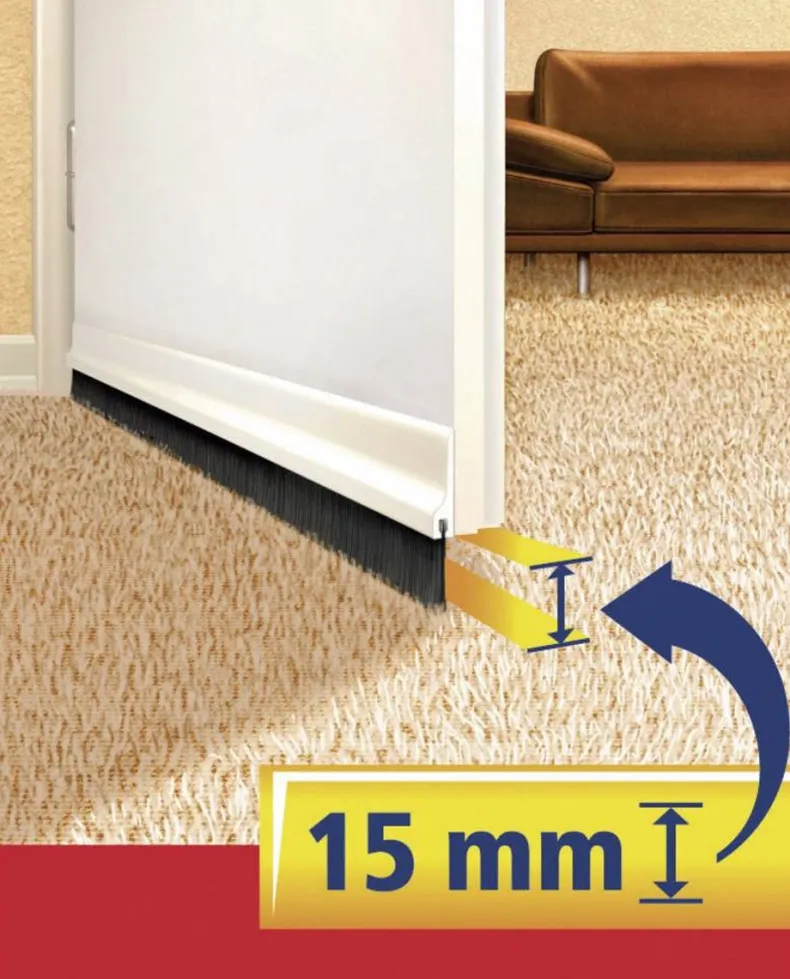 Tesa dorpelstrip voor textiel 1m 4,3cm transparant